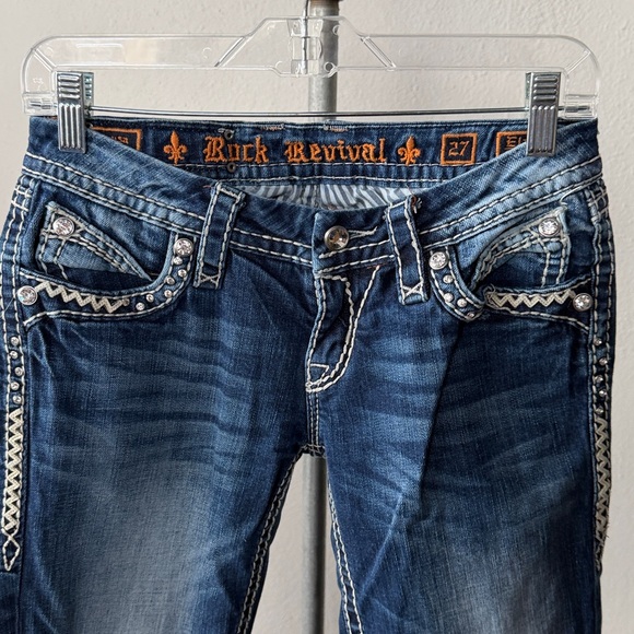 Rock Revival Elaina Skinny Jeans Size 27 - Picture 4 of 6